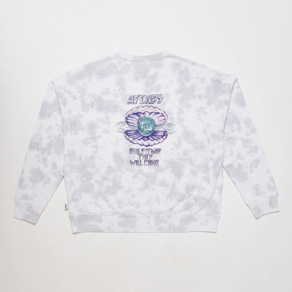 BNWT Afends - Pearla - Women's Hemp Crew Neck Sweatshirt Nirvana Selwood Collab